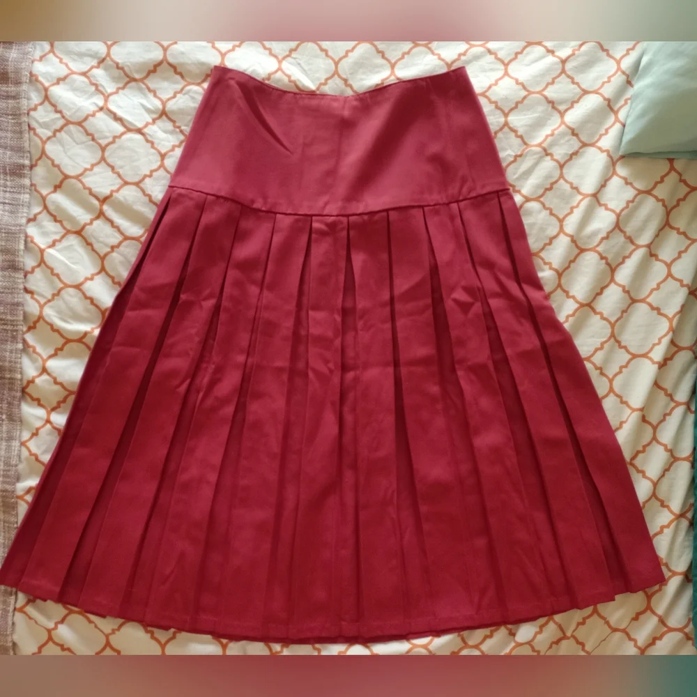 GARY LENN Vintage Pleated Skirt Size 14 - Picture 1 of 6